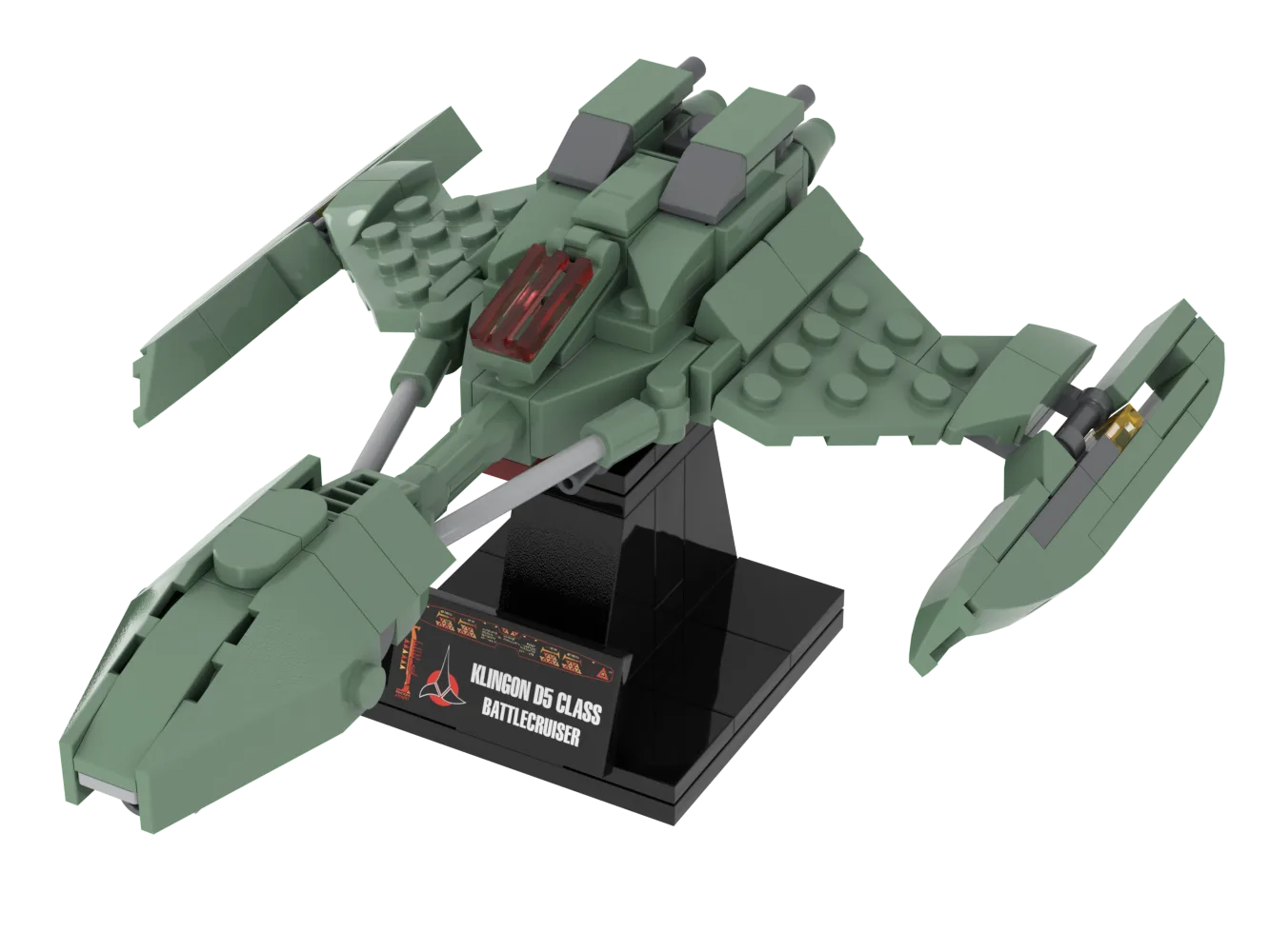 Klingon D5 Battlecruiser — 162-piece LEGO Star Trek MOC | MiniTrekMOCs