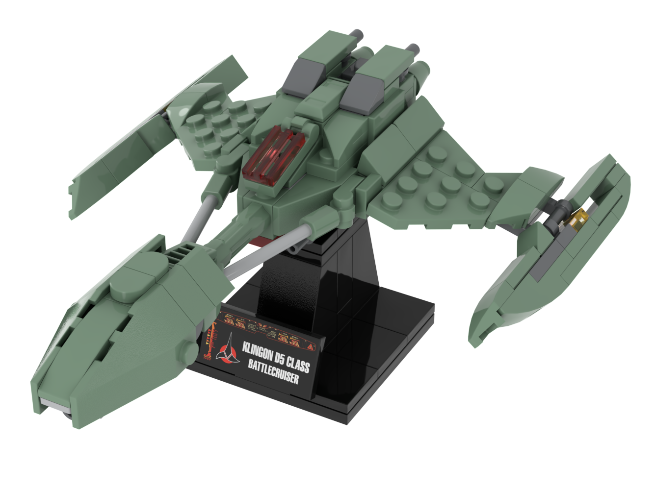 Klingon D5 Battlecruiser — 162-piece LEGO Star Trek MOC | MiniTrekMOCs