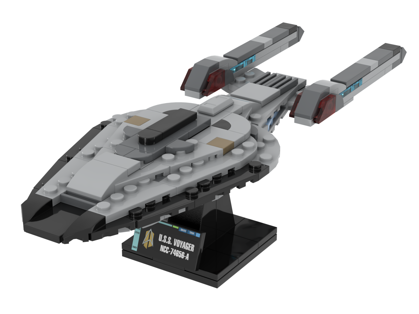 USS Voyager-A — 173-piece LEGO Star Trek MOC | MiniTrekMOCs