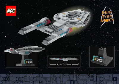 USS Voyager-A — 173-piece LEGO Star Trek MOC | MiniTrekMOCs
