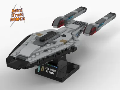 USS Voyager-A — 173-piece LEGO Star Trek MOC | MiniTrekMOCs