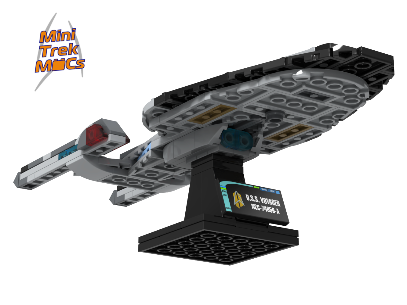 USS Voyager-A — 173-piece LEGO Star Trek MOC | MiniTrekMOCs