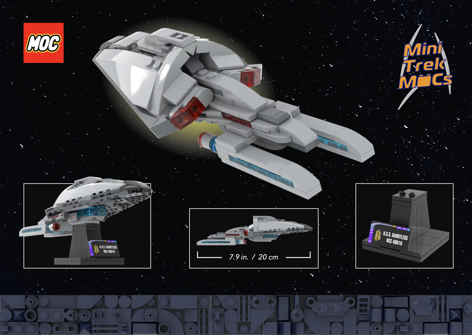 USS Dauntless — 193-piece LEGO Star Trek MOC | MiniTrekMOCs