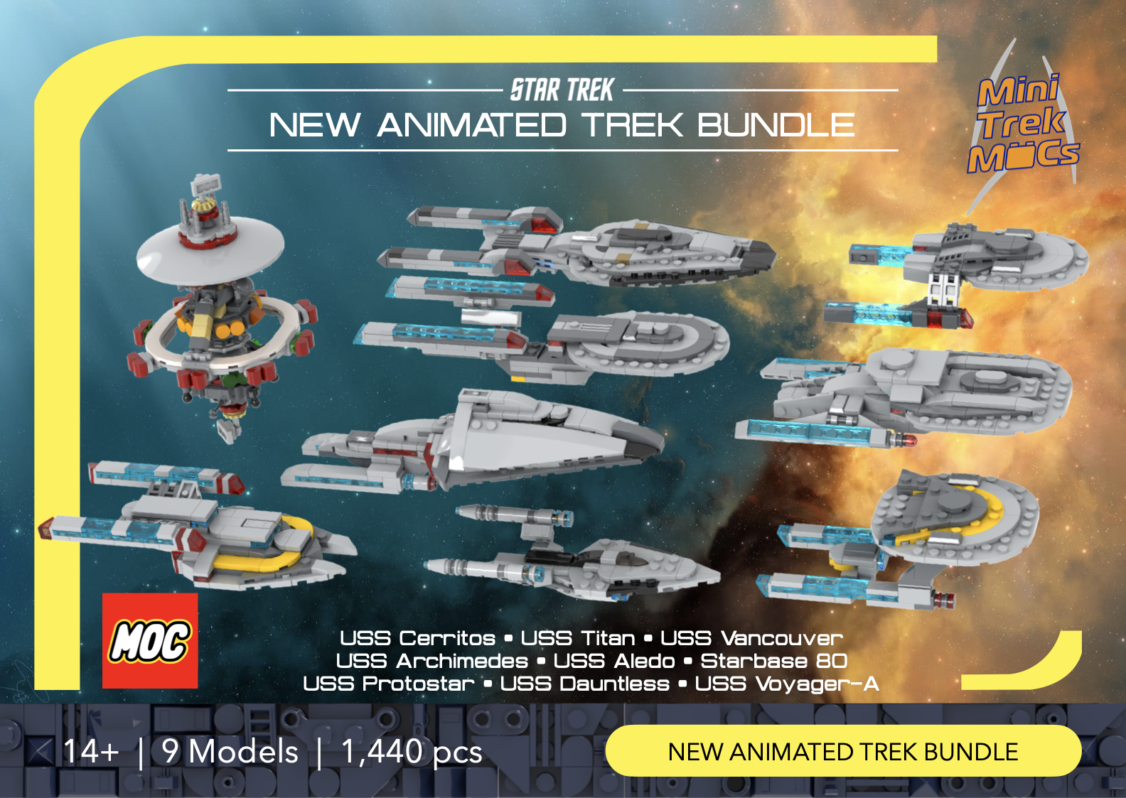 USS Voyager-A — 173-piece LEGO Star Trek MOC | MiniTrekMOCs