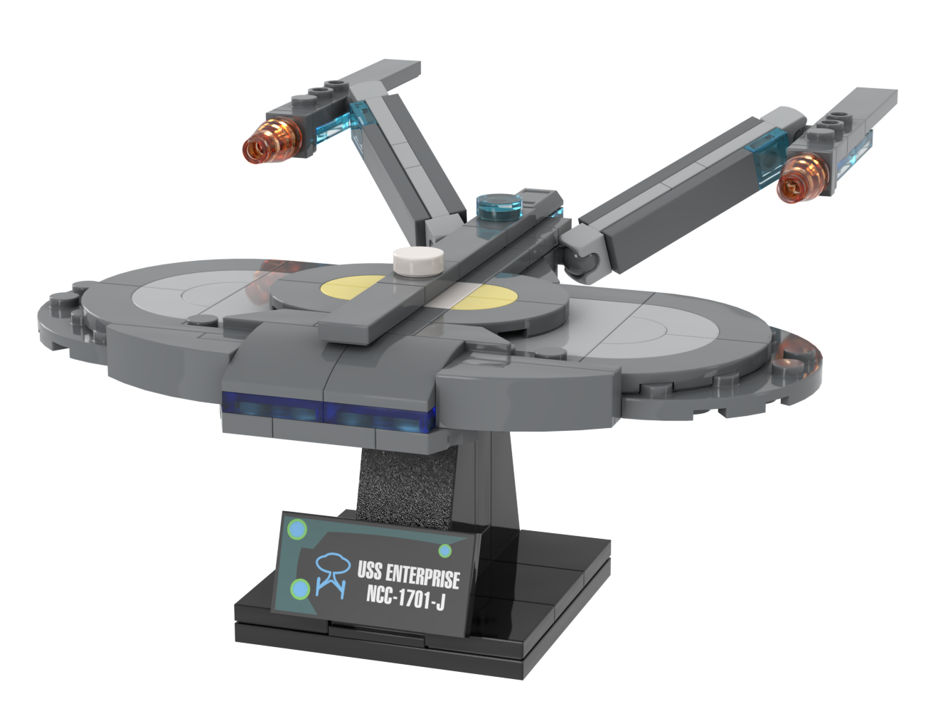 Enterprise Earth セット USS Enterprise-J — 127-piece LEGO Star Trek MOC | MiniTrekMOCs