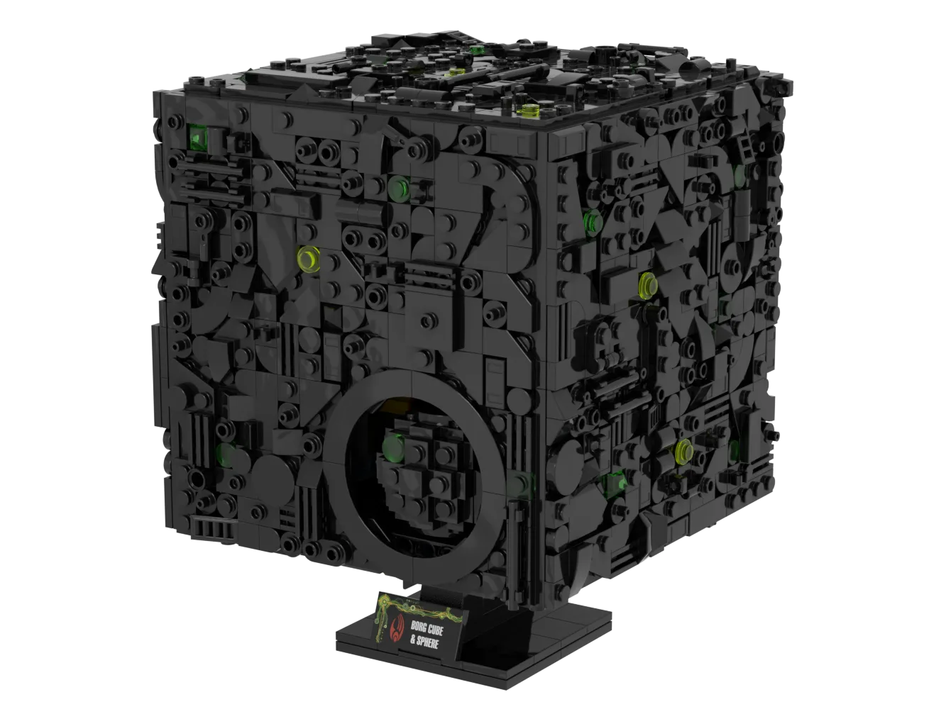 Borg Cube & Sphere — 1519-piece LEGO Star Trek MOC | MiniTrekMOCs