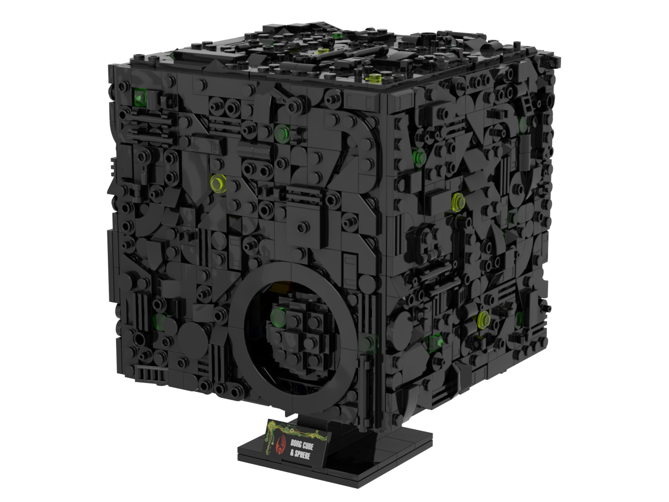 Borg Cube & Sphere — 1519-piece LEGO Star Trek MOC | MiniTrekMOCs