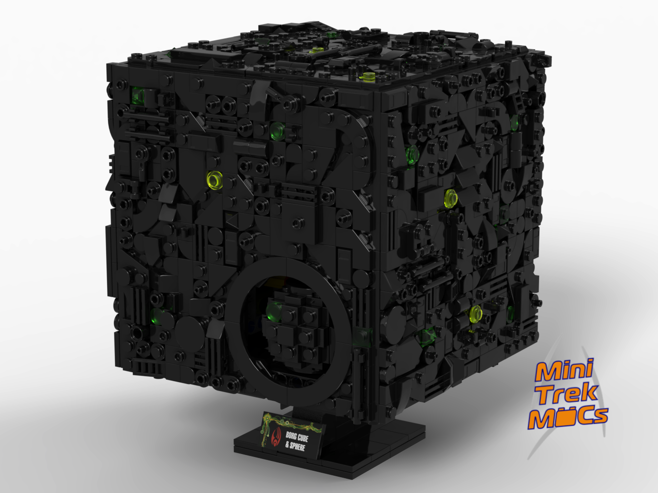 Borg Cube & Sphere — 1519-piece LEGO Star Trek MOC | MiniTrekMOCs