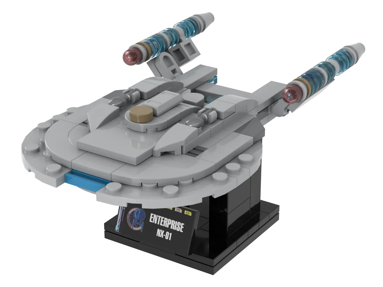 Enterprise NX-01 & Refit — 175-piece LEGO Star Trek MOC | MiniTrekMOCs