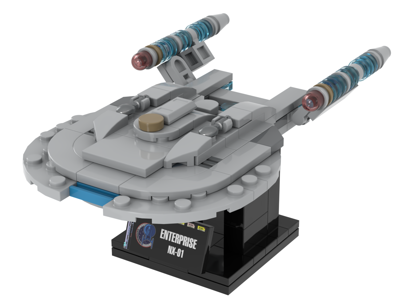 Enterprise NX-01 & Refit — 175-piece LEGO Star Trek MOC | MiniTrekMOCs