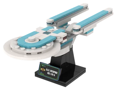 [ディアゴスティーニ]U.S.S. Excelsior スターシップイーグルモス USS Excelsior — 106-piece LEGO Star Trek MOC | MiniTrekMOCs