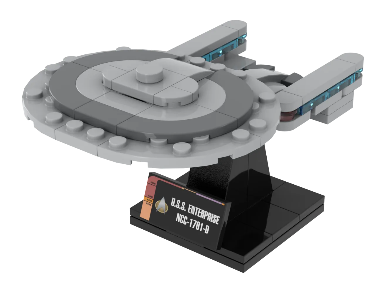 USS Enterprise-D — 93-piece LEGO Star Trek MOC | MiniTrekMOCs