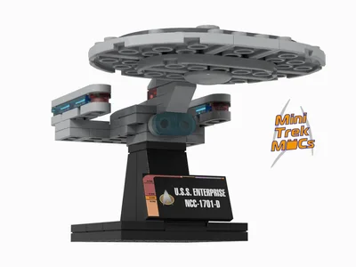 USS Enterprise-D — 93-piece LEGO Star Trek MOC | MiniTrekMOCs
