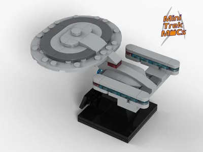 USS Enterprise-D — 93-piece LEGO Star Trek MOC | MiniTrekMOCs