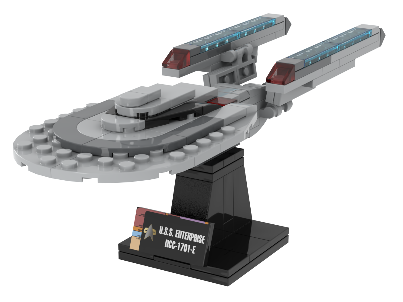 USS Enterprise-E — 136-piece LEGO Star Trek MOC | MiniTrekMOCs