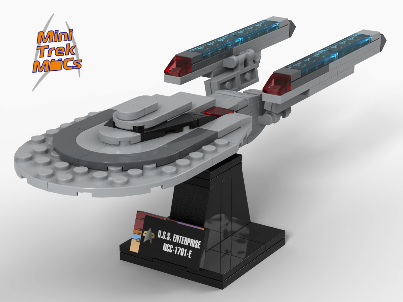 USS Enterprise-E — 136-piece LEGO Star Trek MOC | MiniTrekMOCs