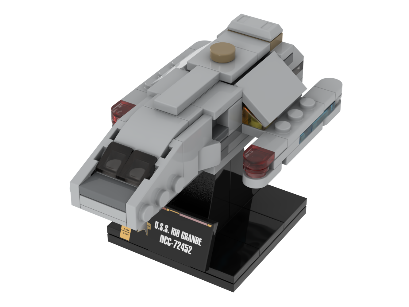 Uss Rio Grande Layout USS Rio Grande, Runabout — 119-piece LEGO Star Trek MOC | MiniTrekMOCs