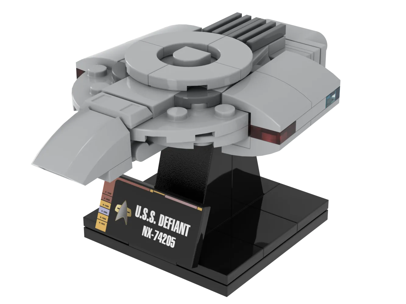 USS Defiant — 80-piece LEGO Star Trek MOC | MiniTrekMOCs