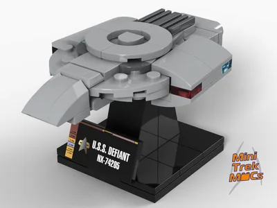 USS Defiant — 80-piece LEGO Star Trek MOC | MiniTrekMOCs