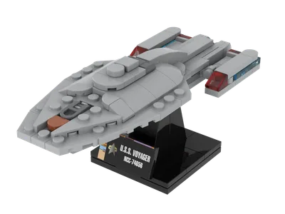 USS Voyager-A — 173-piece LEGO Star Trek MOC | MiniTrekMOCs