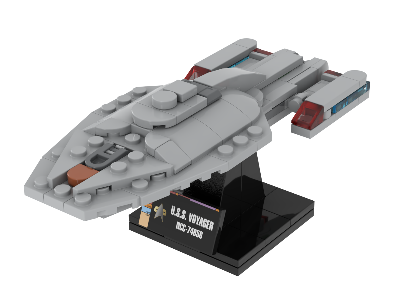 USS Voyager — 127-piece LEGO Star Trek MOC | MiniTrekMOCs