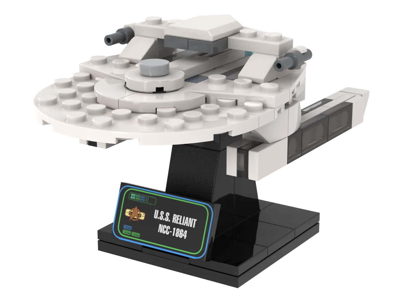 レジェンド オブ スタートレックU.S.S.RELIANT NCC-1 USS Reliant — 98-piece LEGO Star Trek MOC | MiniTrekMOCs
