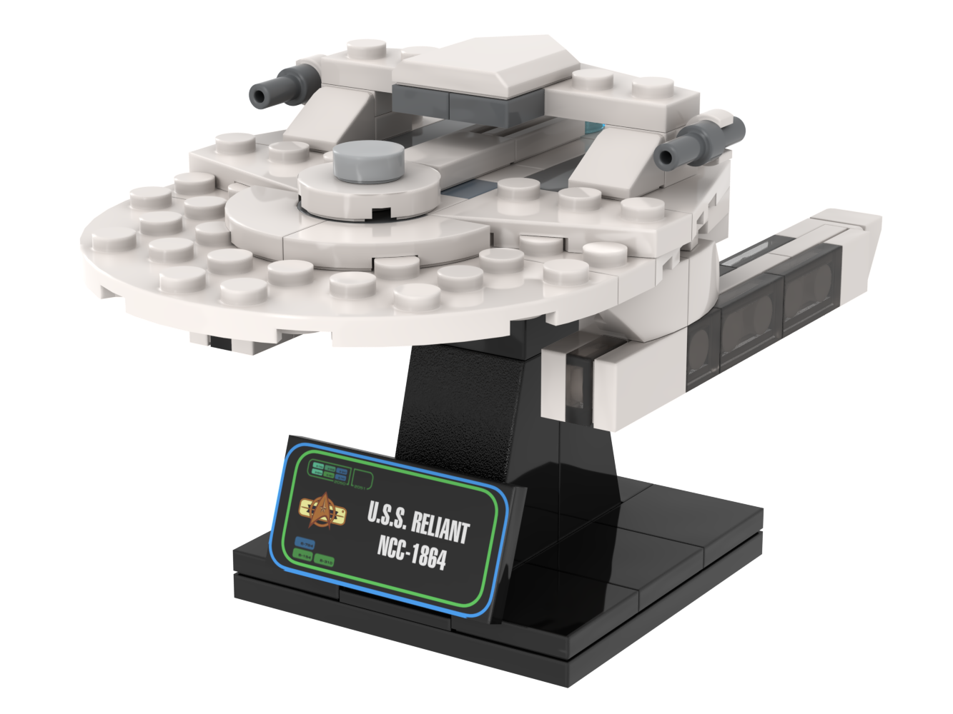 USS Reliant — 98-piece LEGO Star Trek MOC | MiniTrekMOCs