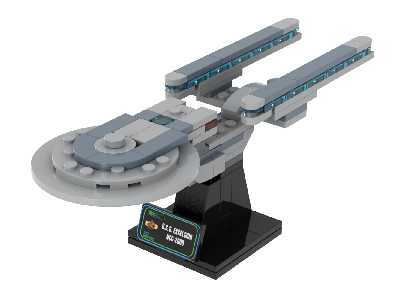 USS Enterprise-B — 106-piece LEGO Star Trek MOC | MiniTrekMOCs