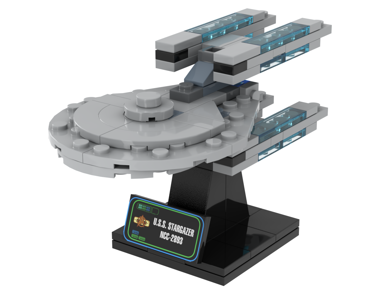 USS Stargazer, 2401 — 272-piece LEGO Star Trek MOC | MiniTrekMOCs