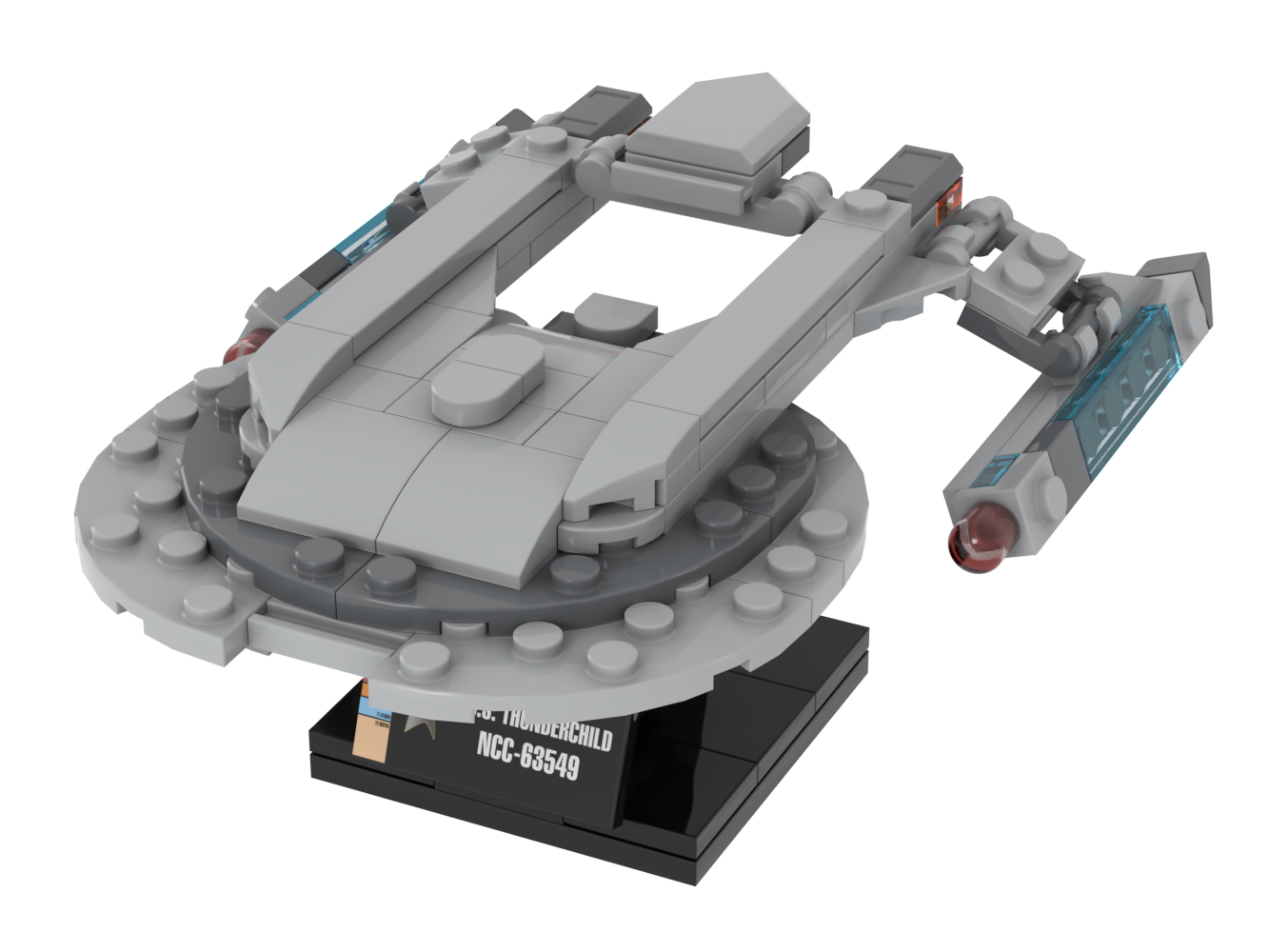 USS Thunderchild — 113-piece LEGO Star Trek MOC | MiniTrekMOCs