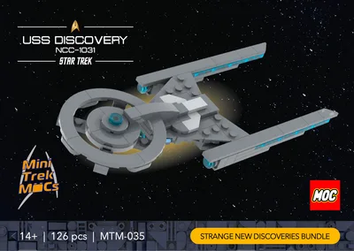 USS Discovery & Refit — 170-piece LEGO Star Trek MOC | MiniTrekMOCs