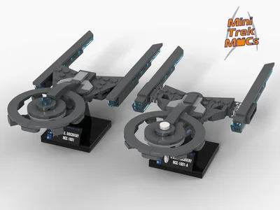 USS Discovery & Refit — 170-piece LEGO Star Trek MOC | MiniTrekMOCs