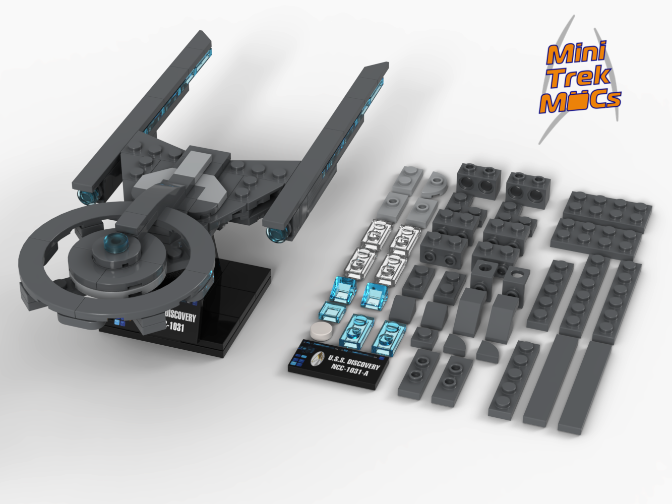 USS Discovery & Refit — 170-piece LEGO Star Trek MOC | MiniTrekMOCs