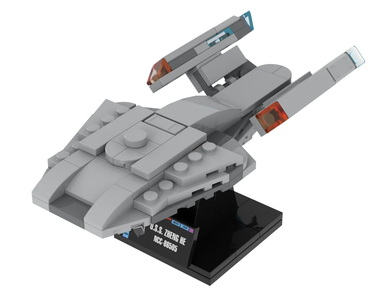 エッグスターズ セット USS Zheng He — 120-piece LEGO Star Trek MOC | MiniTrekMOCs