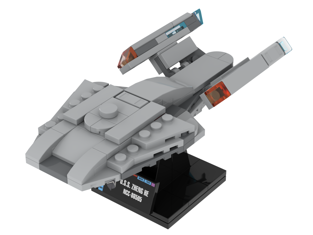USS Zheng He — 120-piece LEGO Star Trek MOC | MiniTrekMOCs