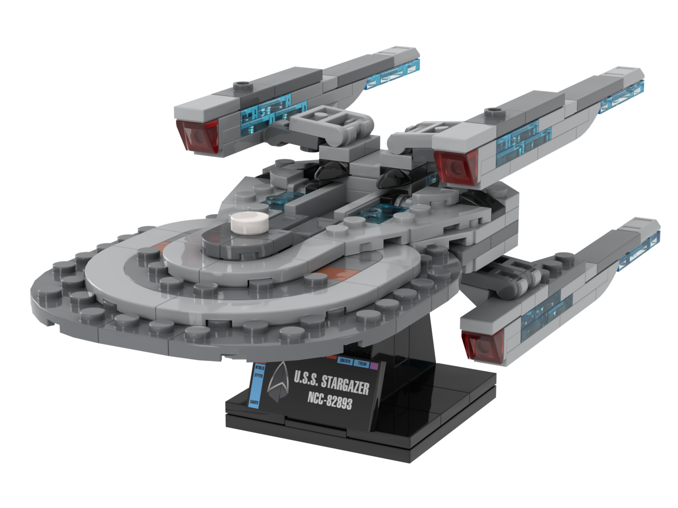 USS Stargazer, 2401 — 272-piece LEGO Star Trek MOC | MiniTrekMOCs