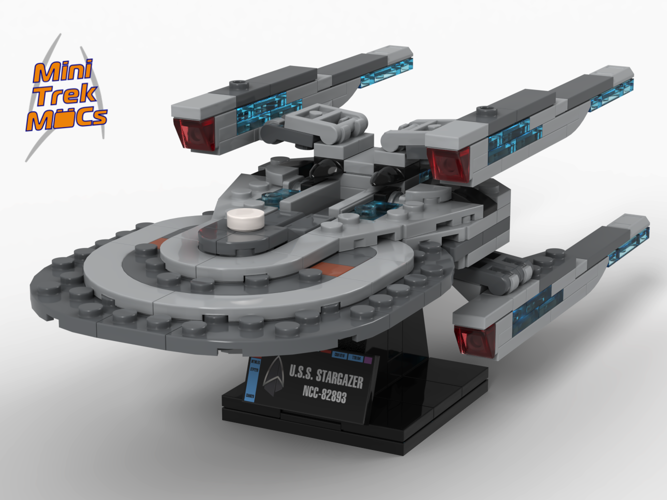 USS Stargazer, 2401 — 272-piece LEGO Star Trek MOC | MiniTrekMOCs