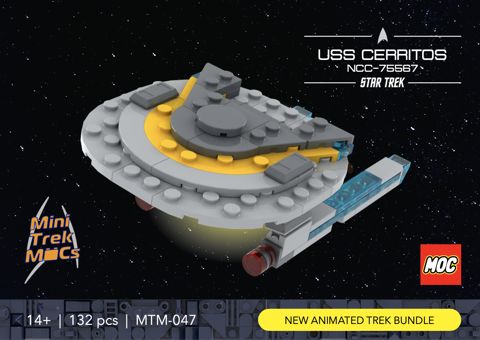 USS Cerritos — 132-piece LEGO Star Trek MOC | MiniTrekMOCs
