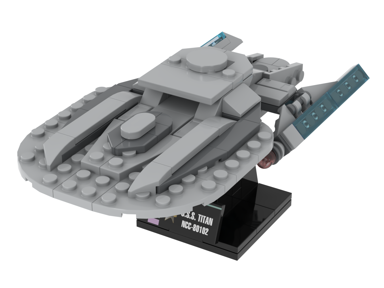 USS Titan — 164-piece LEGO Star Trek MOC | MiniTrekMOCs