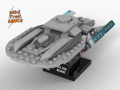 USS Titan — 164-piece LEGO Star Trek MOC | MiniTrekMOCs
