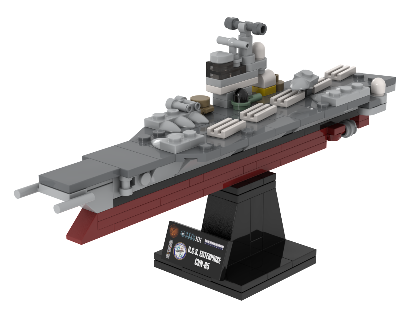 STC VENTURE ベンチャー BC 約95cm USS Enterprise CVN-65 — 143-piece LEGO Star Trek MOC | MiniTrekMOCs