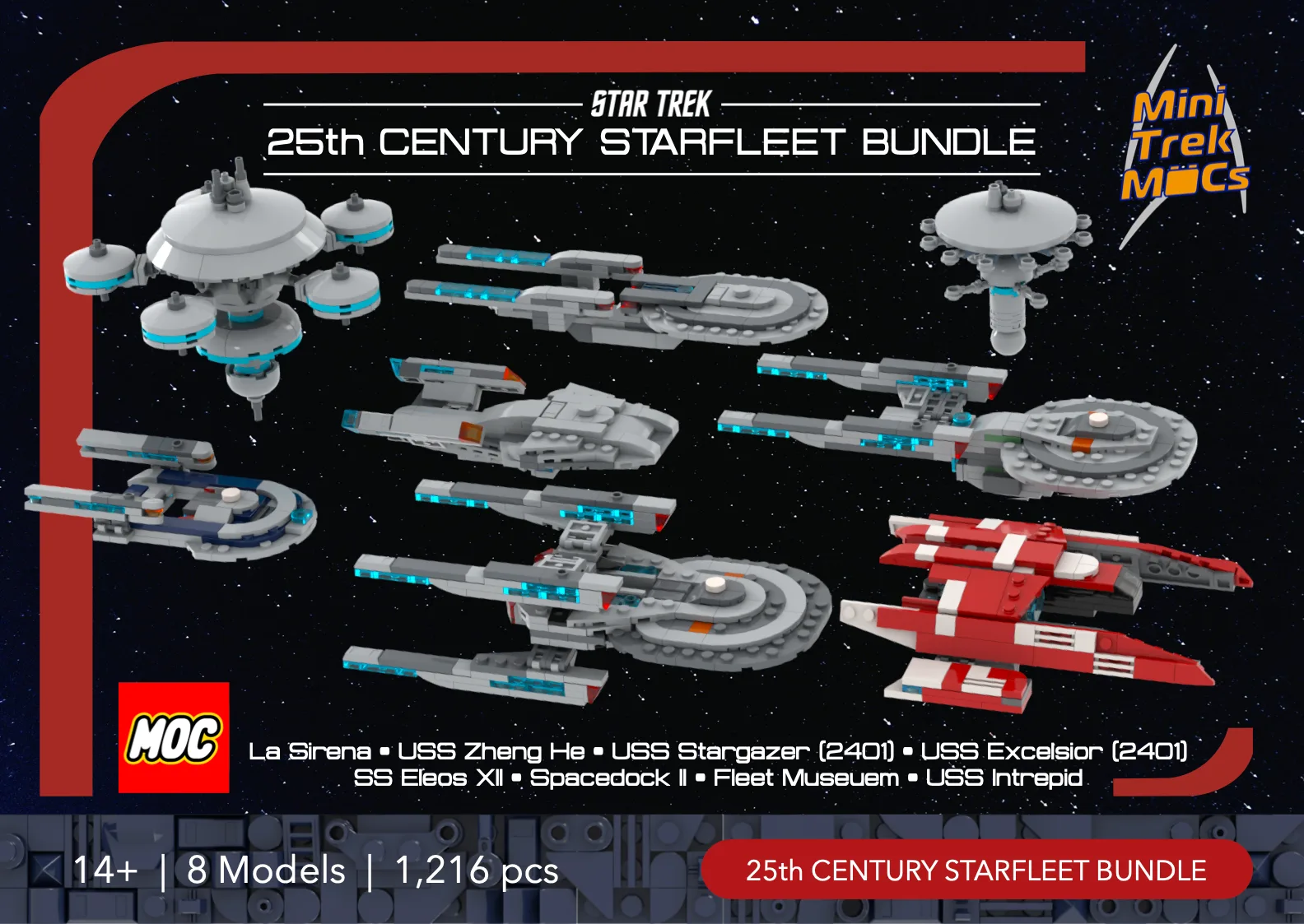 25th Century Starfleet Bundle (8 Models) 1