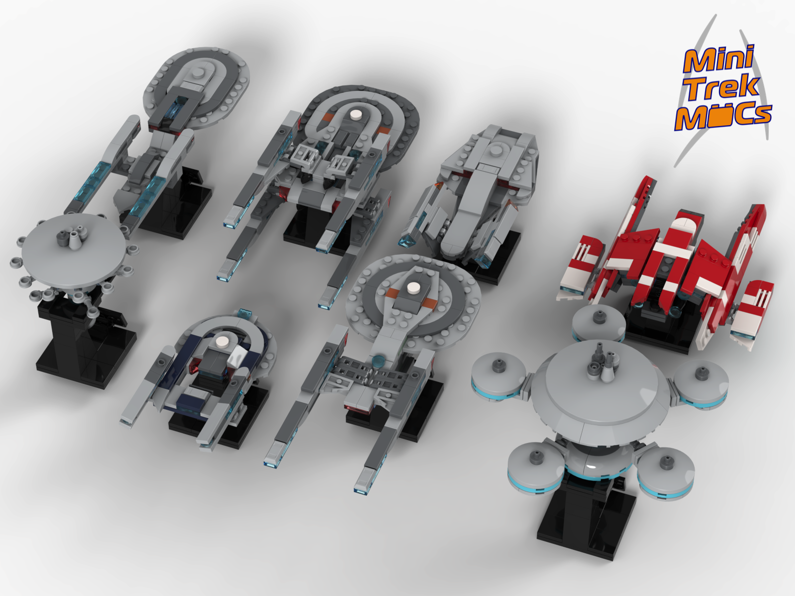 25th Century Starfleet Bundle — 1216-piece LEGO Star Trek MOC