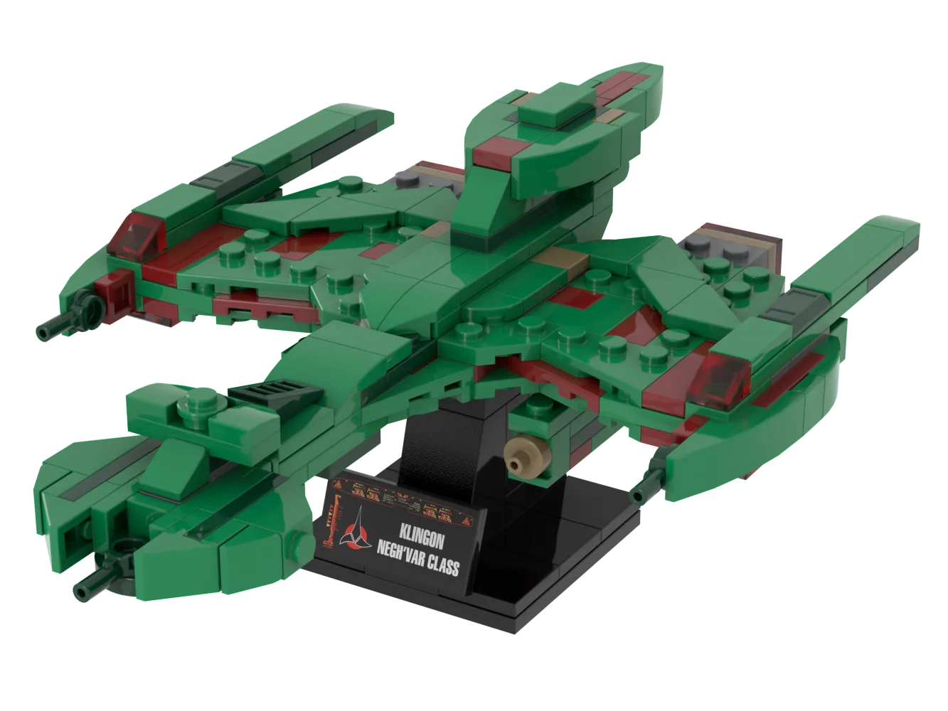 Klingon Negh'Var Class — 264-piece LEGO Star Trek MOC | MiniTrekMOCs