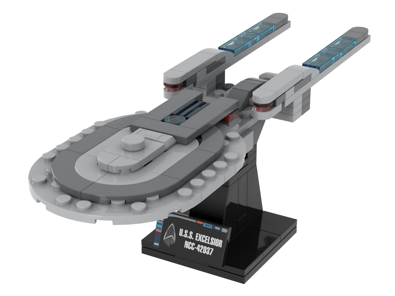 25th Century Starfleet Bundle — 1216-piece LEGO Star Trek MOC