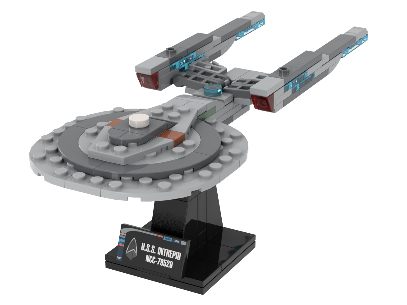 USS Intrepid — 137-piece LEGO Star Trek MOC | MiniTrekMOCs